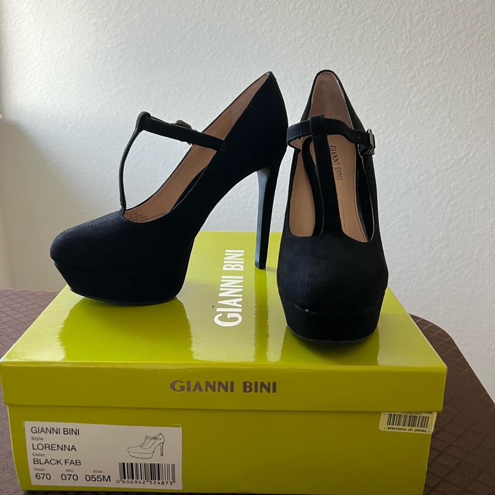 Gianni Bini Lorenna T Strap Platform Heels